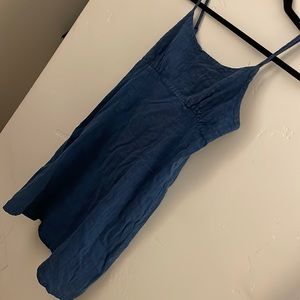 Denim blue mini dress